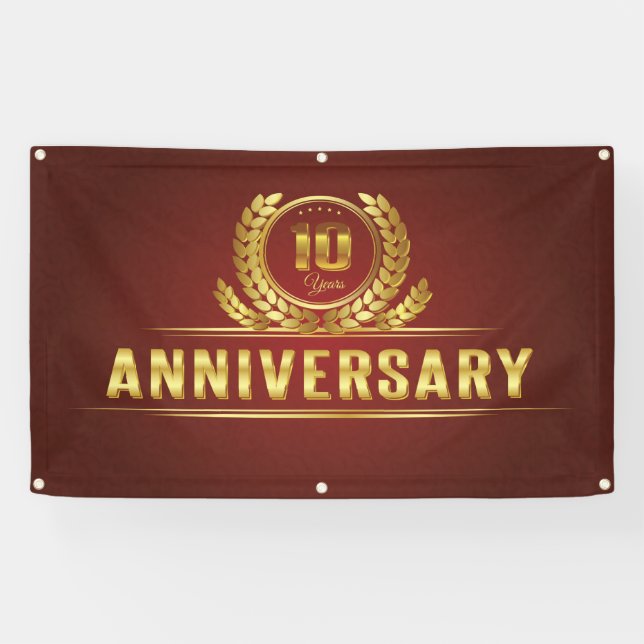 10 year Anniversary Banner (Horizontal)