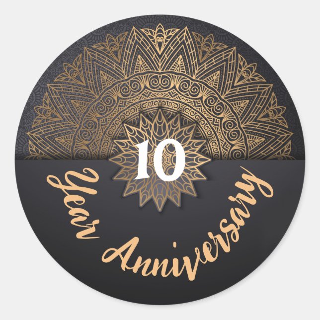 10 Year Anniversary Envelope Seal (Front)