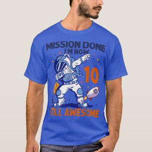 10 Year Old Astronaut Space Planet 10th Birthday B T-Shirt