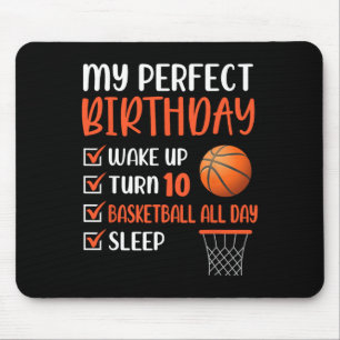 10 Year Old Basketball Birthday Party 10th Boy Bda Mouse Mat
