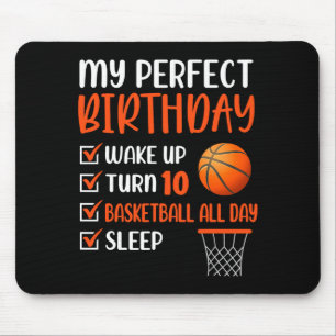 10 Year Old Basketball Birthday Party 10th Boy Bda Mouse Mat