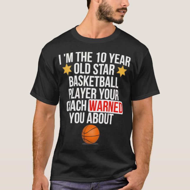 10 Year Old Basketball Star Player Classic T-Shirt (Front)
