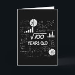 10 Year Old Bday Geeky Math 10th birthday Gift Card<br><div class="desc">Celebrate birthdays with a clever twist! This funny math design uses equations and square roots to reveal the age, making it the perfect choice for math lovers, teachers, students, and geeks who enjoy a good nerdy joke. Great for milestone birthdays, classroom celebrations, or anyone who appreciates clever humour mixed with...</div>