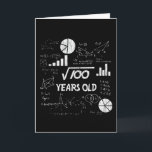 10 Year Old Bday Geeky Math 10th birthday Gift Card<br><div class="desc">Celebrate birthdays with a clever twist! This funny math design uses equations and square roots to reveal the age, making it the perfect choice for math lovers, teachers, students, and geeks who enjoy a good nerdy joke. Great for milestone birthdays, classroom celebrations, or anyone who appreciates clever humour mixed with...</div>