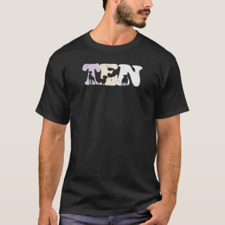 10 Year Old Cute Dog Birthday Girl 10th B day   T-Shirt