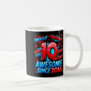 10 Year Old For Boys 10th Birthday Boy 10 Year Old Coffee Mug