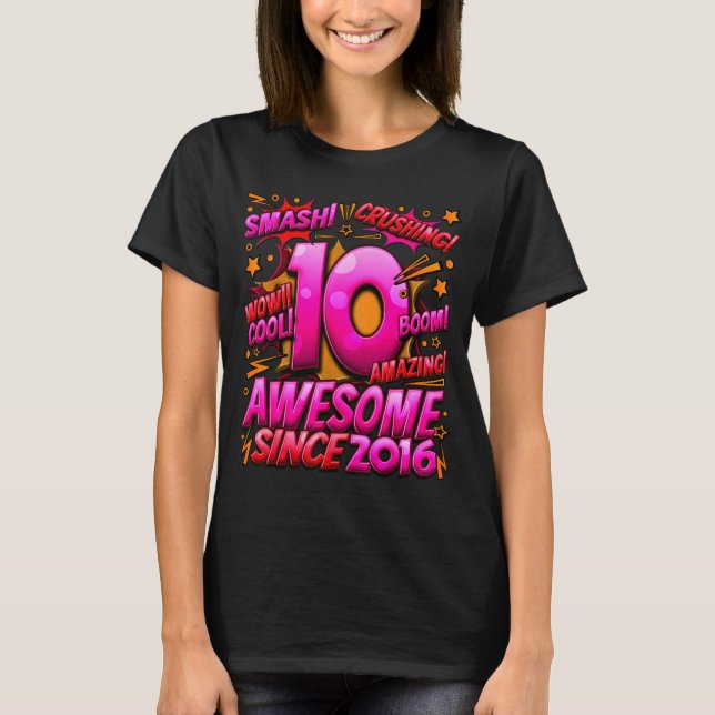 10 Year Old For Boys 10th Birthday Boy 10 Year Old T-Shirt (Front)