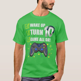 10 Year Old Gamer Birthday Party Video Gaming 10th T-Shirt