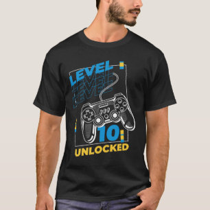 10 Year Old Gamer Gaming 10th Birthday - Level 10 T-Shirt