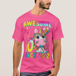 10 Year Old Gifts Girl Teens Cute unicorn Boho 10t T-Shirt