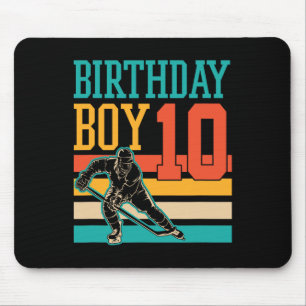 10 Year Old Ice Hockey Themed 10th Birthday Party Mouse Mat