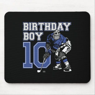 10 Year Old Ice Hockey Themed Birthday Party 10th  Mouse Mat