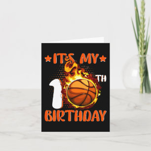 10 Year Old It's My 10th Birthday Basketball Card