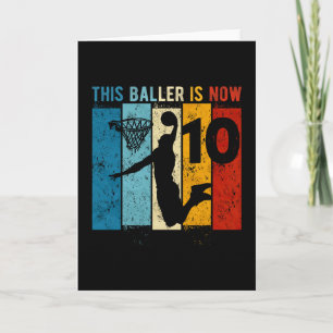 10 Year Old Sketll 10th Birthday Boy Card