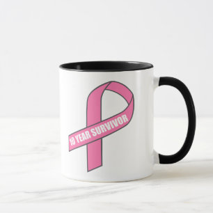 10 Year Survivor (Breast Cancer Pink Ribbon) Mug