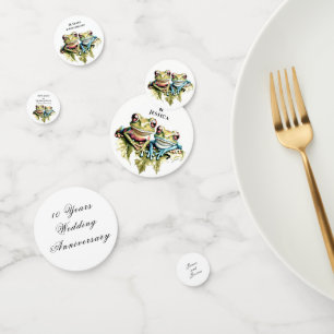 10 Year Wedding Anniversary Garden Casual Party Confetti