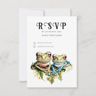 10 Year Wedding Anniversary Garden Casual Party RSVP Card