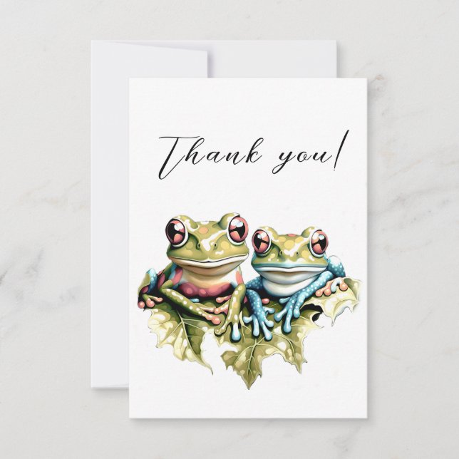 10 Year Wedding Anniversary Garden Casual Party Thank You Card (Front)