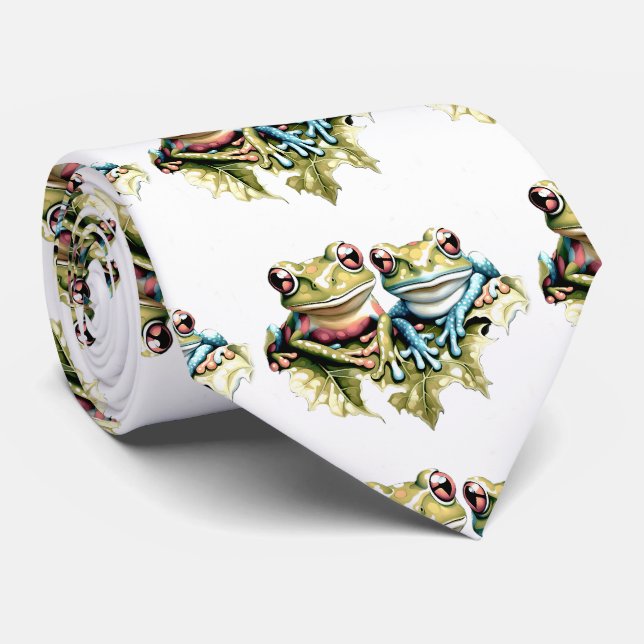 10 Year Wedding Anniversary Garden Casual Party Tie (Rolled)