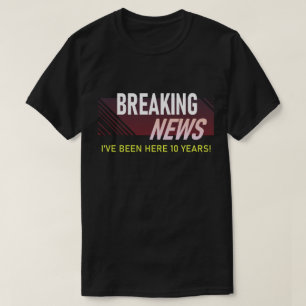 10 Year Work Anniversary 10th Employee Gift T-Shirt