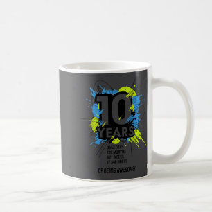 10 Years Of Being Awesome 10th Birthday Girl Boy D Coffee Mug