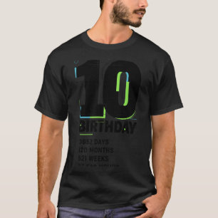 10 Years Of Being Awesome 10th Birthday Girl Boy D T-Shirt
