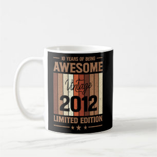 10 Years Of Being Awesome Vintage Coffee Mug