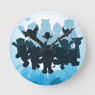 10 Years of Webkinz Silhouette Round Clock