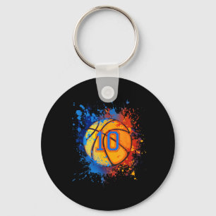 10 Years Old 10th Birthday Basball Gift For Boys Key Ring