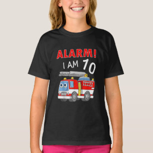 10 Years Old 10th Birthday Boy Girl Firefighter T-Shirt