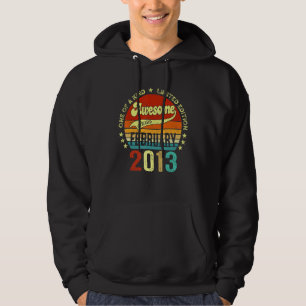 10 Years Old Awesome Since February 2013 10th Bir Hoodie