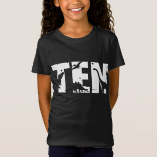10 Years Old Birthday Boy Dinosaur T Rex Gift 10th T-Shirt