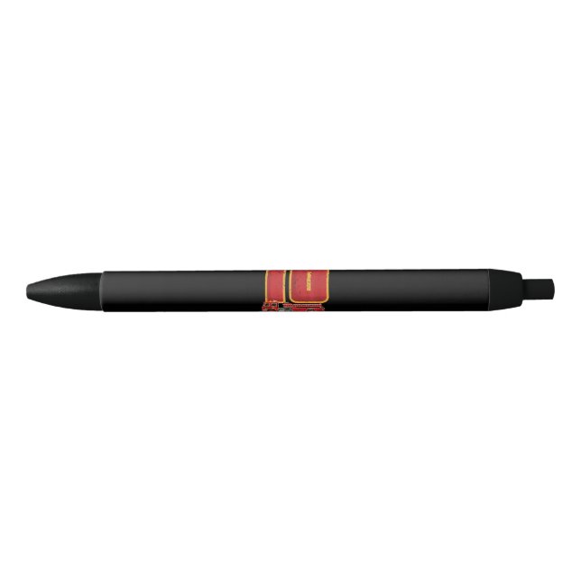 10 Years Old Birthday Boy Gifts Firefighter Black Ink Pen (Front)