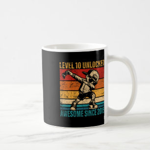 10 Years Old Birthday Gamer Dabbing Boy 10th Level Coffee Mug