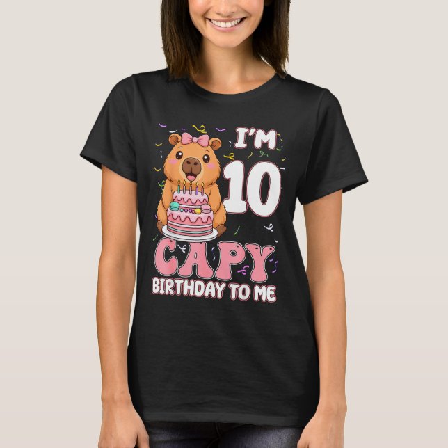 10 Years Old Capy Birthday To Me 10th Birthday Cap T-Shirt (Front)
