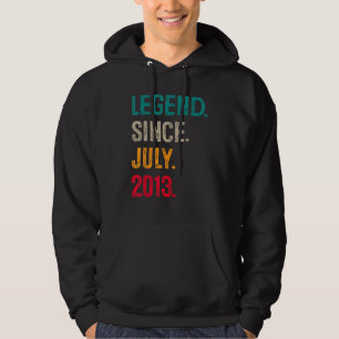 10 Years Old Gifts 10th Birthday Boys Legend Since Hoodie
