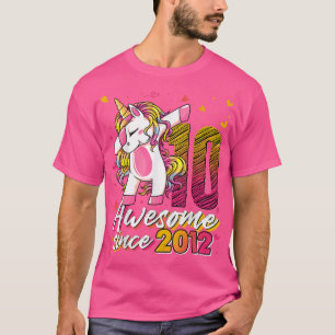 10 Years Old Gifts Unicorn Dabbing 10th Birthday U T-Shirt