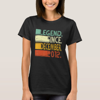 10 Years Old  Legend Since December 2012 10th Birt T-Shirt