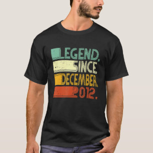 10 Years Old Legend Since December 2012 10th Birt T-Shirt