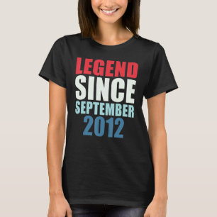 10 Years Old Legend Since September 2012 10th Bir T-Shirt