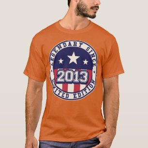 10 Years Old Legendary Since 2013 10th Birthday T-Shirt