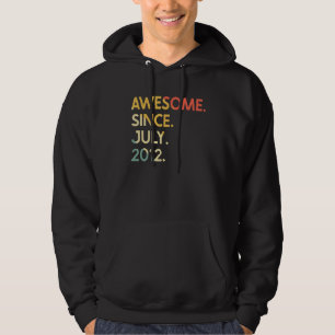10 Years Old Vintage Legend Since July 2012 10th B Hoodie