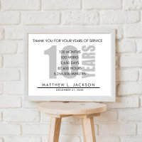 10 Years Retirement or Employee Appreciation Gift