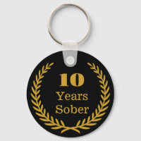 10 Years Sober, Personalizable Sobriety Keepsake