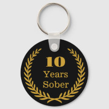 10 Years Sober, Personalizable Sobriety Keepsake