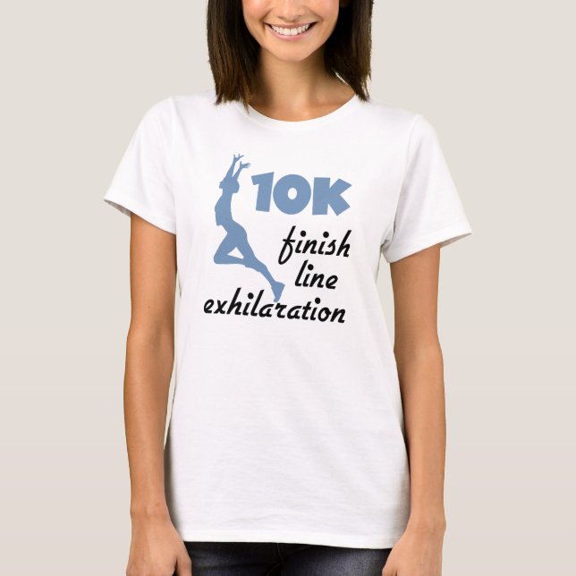 10K Blue Finish Line T-Shirt (Front)