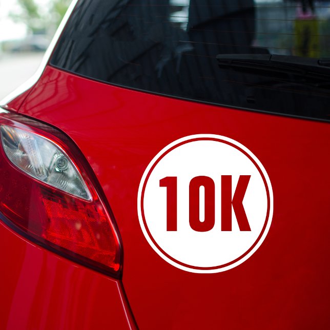 10K Marathon Classic Round Sticker (
5K 10K 13.1 26.2 Car Decal Half Marathon Finisher Marathon Runner Check List Vinyl Window Decal)