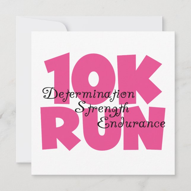 10K Run Pink Sports Running (Front)