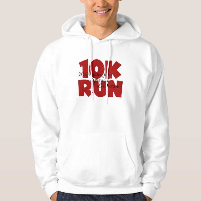 10K Run Red Hoodie (Front)