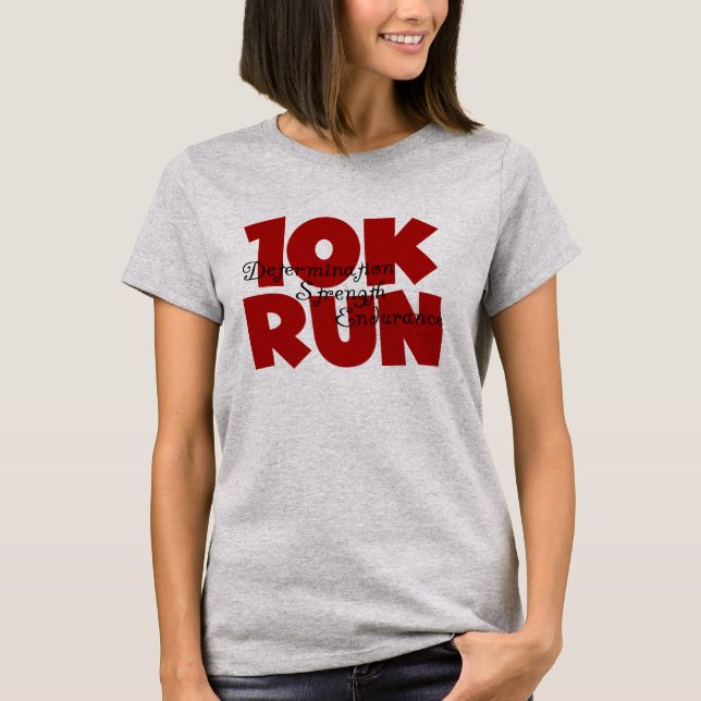 10K Run Red T-Shirt (Front)